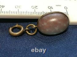 Antique Victorian Huge Saphiret Orb Pendant 1.8cm length 1.2cm across 5g weight