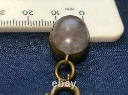 Antique Victorian Huge Saphiret Orb Pendant 1.8cm length 1.2cm across 5g weight