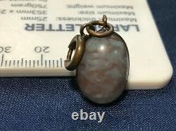 Antique Victorian Huge Saphiret Orb Pendant 1.8cm length 1.2cm across 5g weight