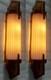 Antique Vintage Art Deco Brass Pink Glass Rod Ship Light Wall Sconce Lamp 1 Pc