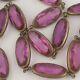 Antique Vintage Art Deco PINK Glass Paste Czech Bohemian Jewel Necklace Beads