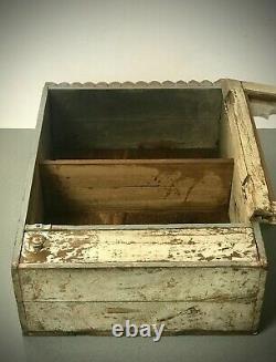 Antique Vintage Indian Cabinet. Art Deco. Display/bathroom. Two-tone Grey & Pink