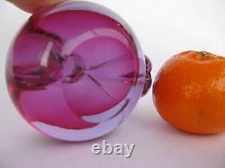 Archimede Seguso Fuschia Pink Lilac Murano Super Quality Art Glass Lovely Apple