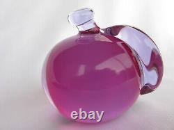 Archimede Seguso Fuschia Pink Lilac Murano Super Quality Art Glass Lovely Apple