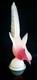 Archimede Seguso Large Murano Glass Pink Alabastro Bird