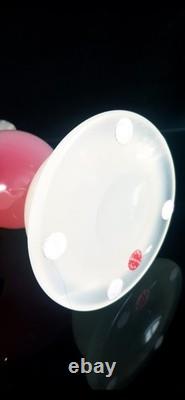 Archimede Seguso Large Murano Glass Pink Alabastro Bird