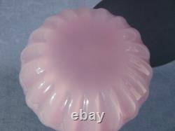 Archimede Seguso Murano Art Glass Alabastro Pink Vase Ribbed Body Design