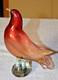 Archimede Seguso Murano Art Glass Gold Pink Dove Fantail Pigeon Paperweight 7
