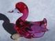 Archimede Seguso Murano Art Glass Rare Fuchsia Pink Bird Duck