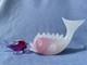 Archimede Seguso Murano Art Glass White Pink Alabastro Sfumato Fume Large Fish