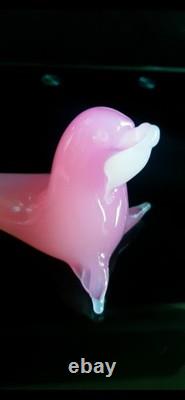 Archimede Seguso Murano Glass Pink Alabastro Sea lion