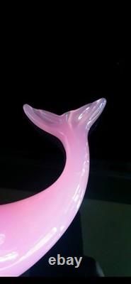 Archimede Seguso Murano Glass Pink Alabastro Sea lion