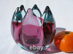 Archimede Seguso Murano Vintage Art Glass Rare Sculptural Bowl
