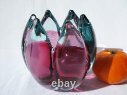Archimede Seguso Murano Vintage Art Glass Rare Sculptural Bowl