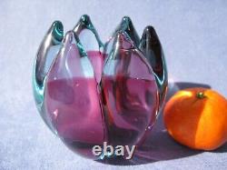 Archimede Seguso Murano Vintage Art Glass Rare Sculptural Bowl