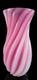 Archimede Seguso Signed Murano Glass Pink Alabastro Vase