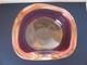 Archimede Seguso Vintage Art Glass Gold Aventurine Pink Cranberry Crystal bowl