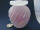 Archimede Seguso Vintage Murano Art Glass Perfume Bottle Pink & White Alabastro