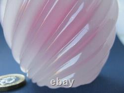 Archimede Seguso Vintage Murano Art Glass Perfume Bottle Pink & White Alabastro