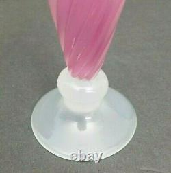 Archimedes Seguso Perfume Bottle Alabastro Rosaline Swirl Pink White Vintage