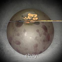 Aronof Israel Glass Vase Hand Made Art Pink & Purple Studio Glass