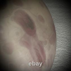 Aronof Israel Glass Vase Hand Made Art Pink & Purple Studio Glass