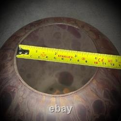 Aronof Israel Glass Vase Hand Made Art Pink & Purple Studio Glass