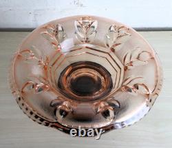 Art Deco Glass Centrepiece by Walther & Sohne Arabella Figure in Pink 1930s