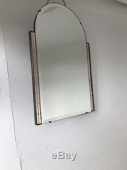 Art Deco Mirror Pink Mirror With Lovely Pink Panels