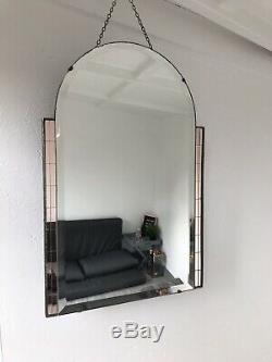 Art Deco Mirror Pink Mirror With Lovely Pink Panels
