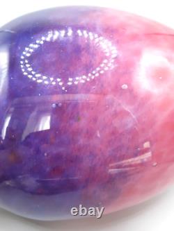 Art Deco Monart Glass Vase Shape XD Pink & Purple 9 inches high