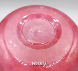 Art Deco Monart Glass Vase Shape XD Pink & Purple 9 inches high
