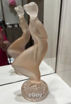 Art Deco Nude Frosted Glass Bohemian Style Crystal Woman Lady Figurine Figure 23