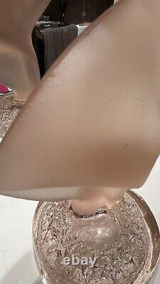 Art Deco Nude Frosted Glass Bohemian Style Crystal Woman Lady Figurine Figure 23