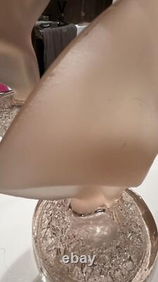 Art Deco Nude Frosted Glass Bohemian Style Crystal Woman Lady Figurine Figure 23