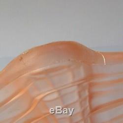 Art Deco Pink Glass Clam Shell Lampshade Odeon Style Flycatcher Ceiling Light