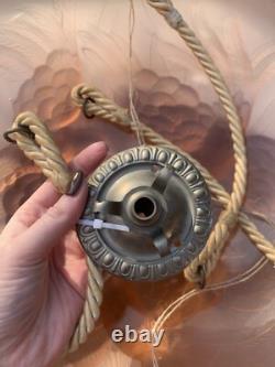 Art Deco Pink Glass Plafonnier Birds Of Paradise Light By James Jobling c1932