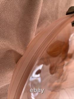 Art Deco Pink Glass Plafonnier Birds Of Paradise Light By James Jobling c1932