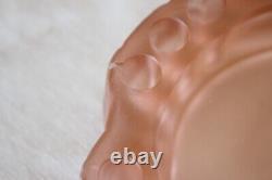 Art Deco Pink Glass'Seerosen' Centrepiece Bowl with'Peter Pan' by Walther