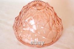 Art Deco Pink Glass Table Lamp