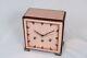 Art Deco Rose Pink Glass Clock Westminster Chime 1920's