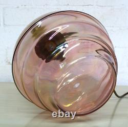 Art Deco Table Lamp Lustre Pink Beehive Glass Lamp Early 20th Century Rewired Art Deco Table Lamp Lustre Pink Beehive Glass Lamp Early 20th Century Rewired
