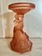 Art Deco Vintage Satin Pink Glass Lady Centrepiece Figurine 1920's