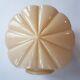 Art Deco pink opalescent glass lamp light shade shell 15cm VTG England 1920s