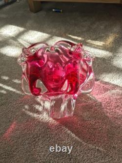 Art Glass Bowl By Josef Hospodka For Chribska Glassworks, 1960's