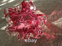 Art Glass Bowl By Josef Hospodka For Chribska Glassworks, 1960's
