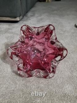Art Glass Bowl By Josef Hospodka For Chribska Glassworks, 1960's