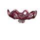 Art Glass Centerpiece Bowl Vintage Pink Cranberry Mid Century Modern Free Form