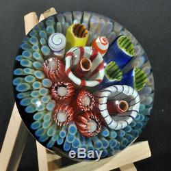 Art Glass Coral Reef Paperweight by Trey Cornette