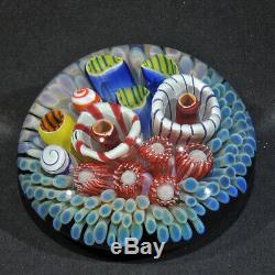 Art Glass Coral Reef Paperweight by Trey Cornette